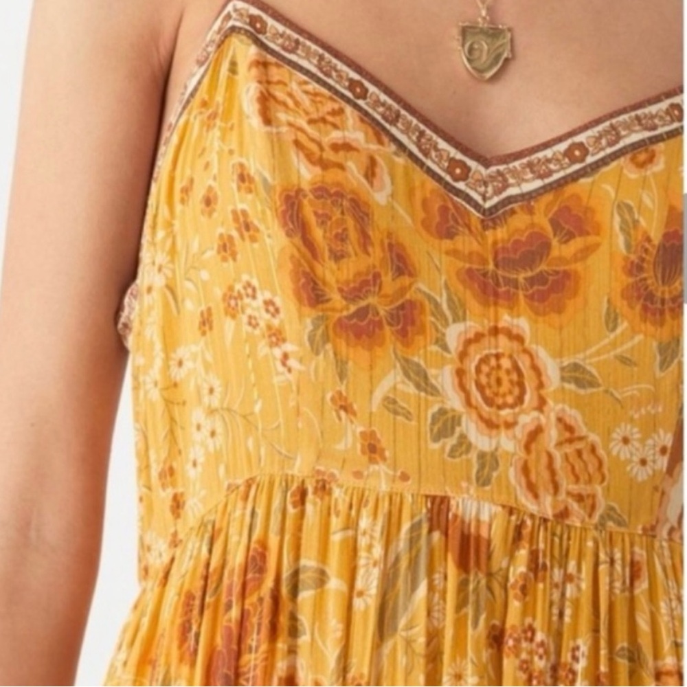 Spell Golden Backless Maxi Dress - Picture 2 of 8
